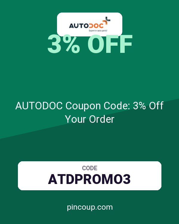 AUTODOC Coupon Code: 3% Off Your Order