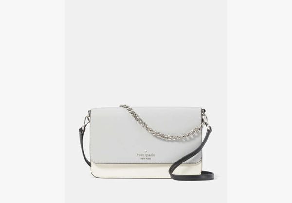 Kate Spade Madison Willow Convertible Crossbody, gray at Kate Spade Outlet