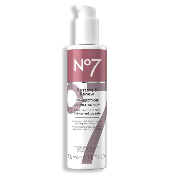 No7 Restore & Renew Cleansing Lotion 6.7 fl oz at No7 Beauty