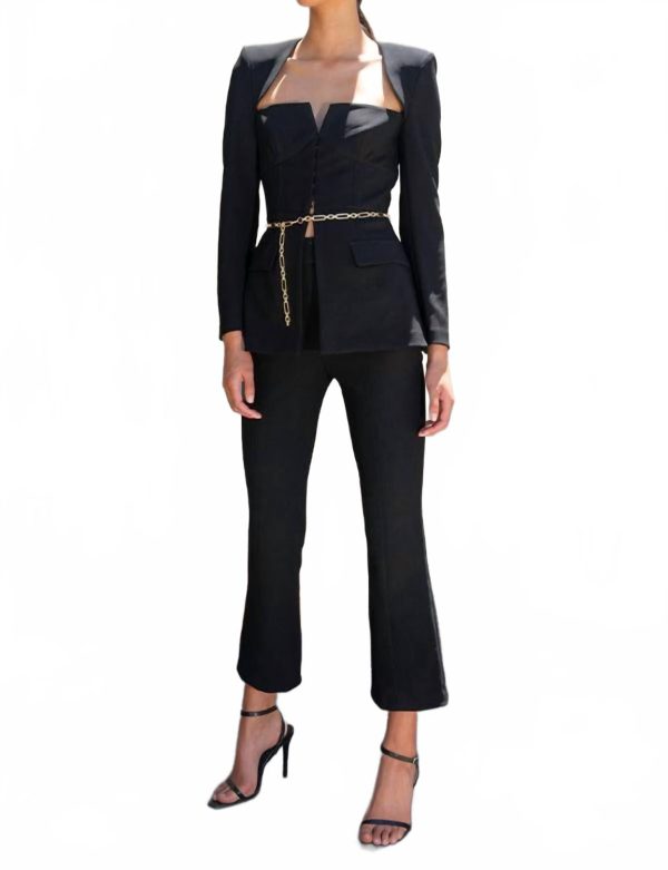 Lorelei Flared Leg Pant In Black at Shop Simon