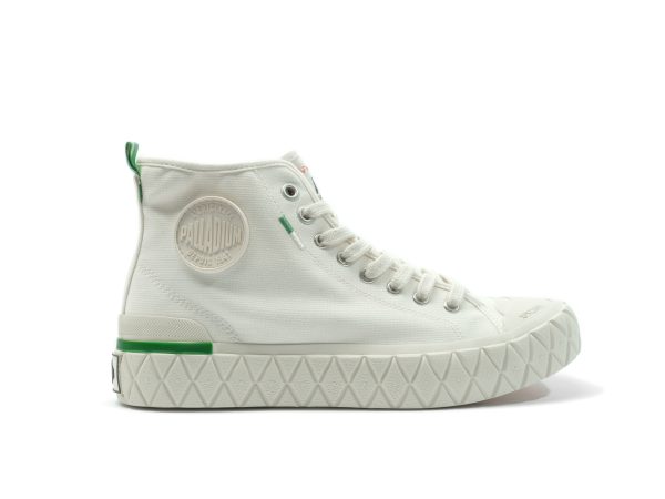 Palladiumboots Unisex Palla Ace Chukka Organic Cream White High Top Sneaker
