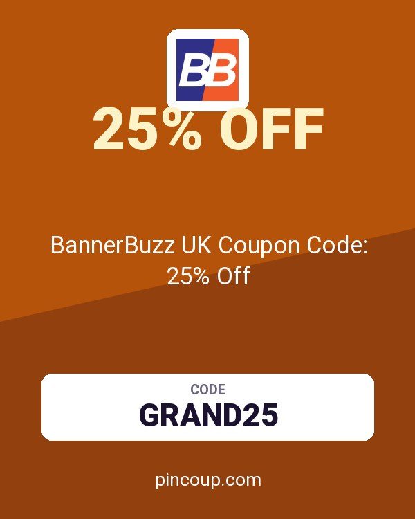 BannerBuzz UK Coupon Code: 25% Off