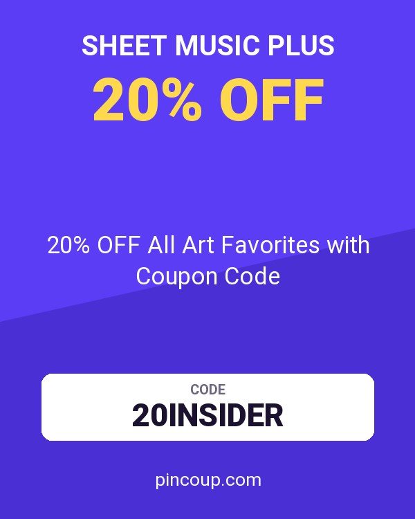 Sheet Music Plus: 20% OFF All Art Favorites with Coupon Code
