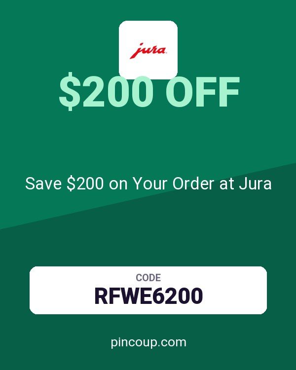 Jura Shop coupon: Save $200 on Your Order at Jura
