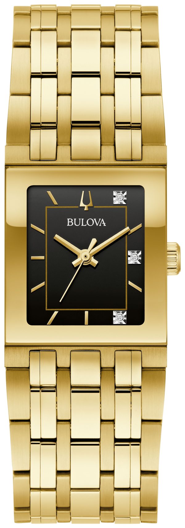 Bulova Quadra Stainless Steel Bracelet Modern LP Women's Watch - 97P167 Gifts for Her