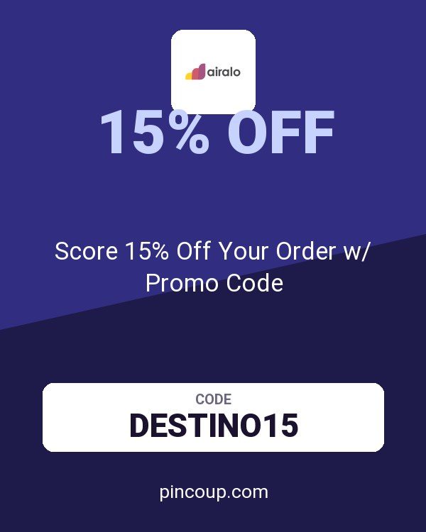 Airalo coupon: Score 15% Off Your Order w/ Promo Code