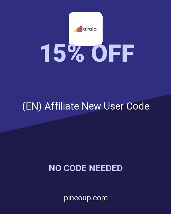 Airalo coupon: (EN) Affiliate New User Code