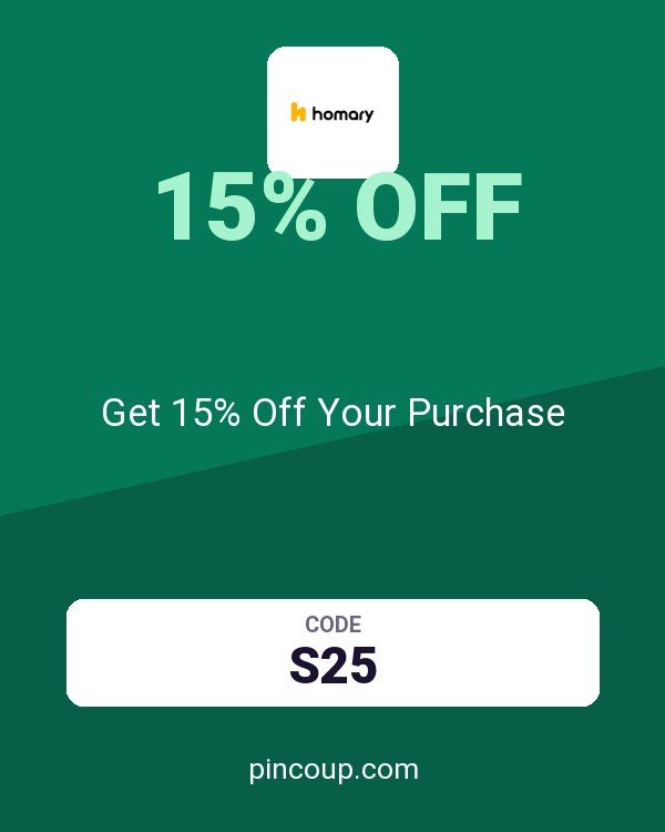 Homary International Limited coupon: Get 15% Off Your Purchase