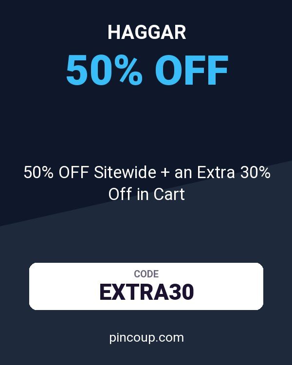 Haggar coupon: 50% OFF Sitewide + an Extra 30% Off in Cart