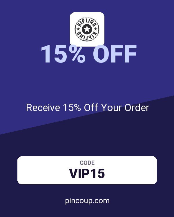 Kipling coupon: Receive 15% Off Your Order