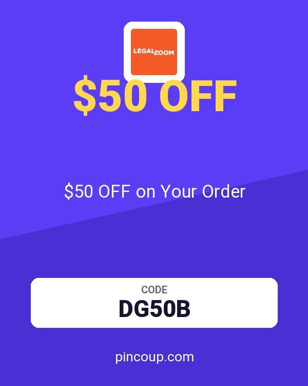 LegalZoom coupon: $50 OFF on Your Order