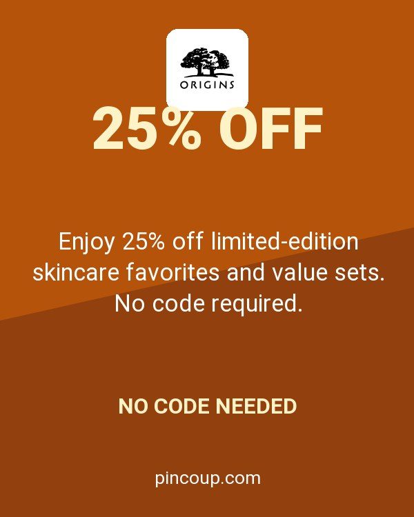 Origins Online coupon: Enjoy 25% off limited-edition skincare favorites and value sets. No code required.