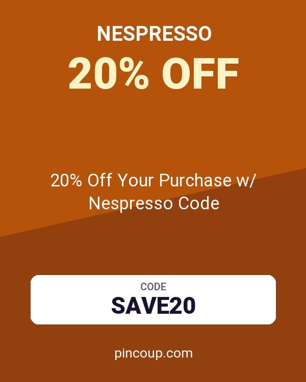 20% Off Your Purchase w/ Nespresso Code
