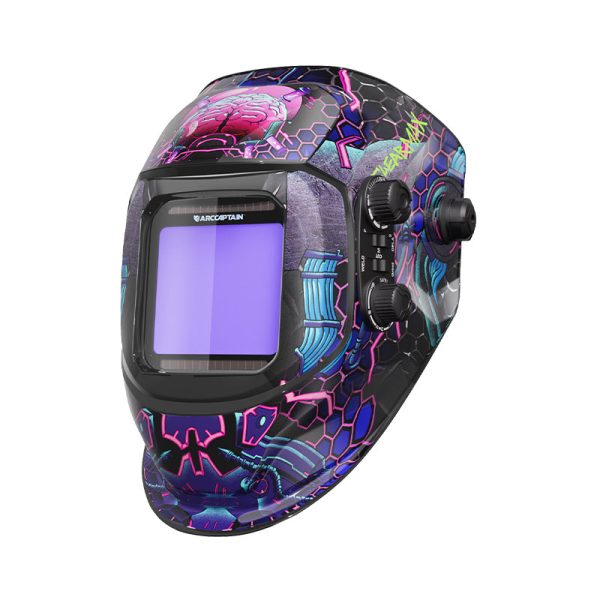 VisionMax X200 Large Viewing Screen Welding Hood Cyber Neuron at Arccaptain