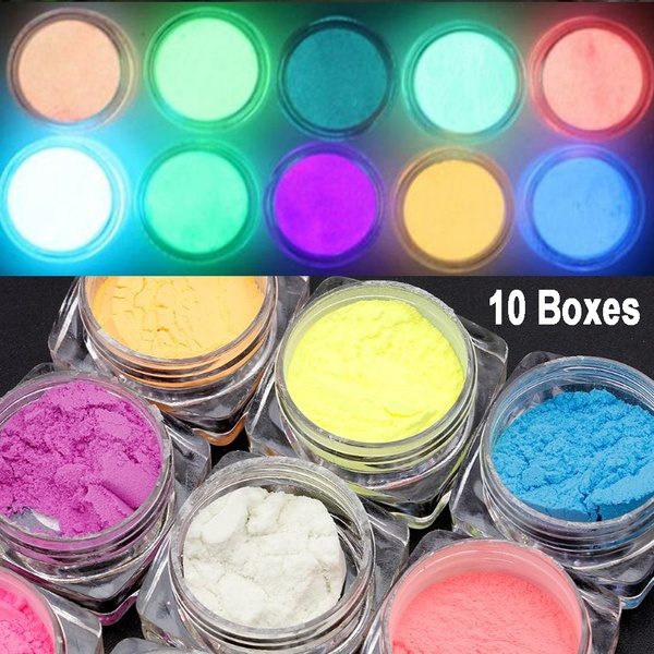 10 Colors Luminous Powder Resin Pigment Dye UV Resin Epoxy DIY Making Jewelry ZOU at Wish US & CA