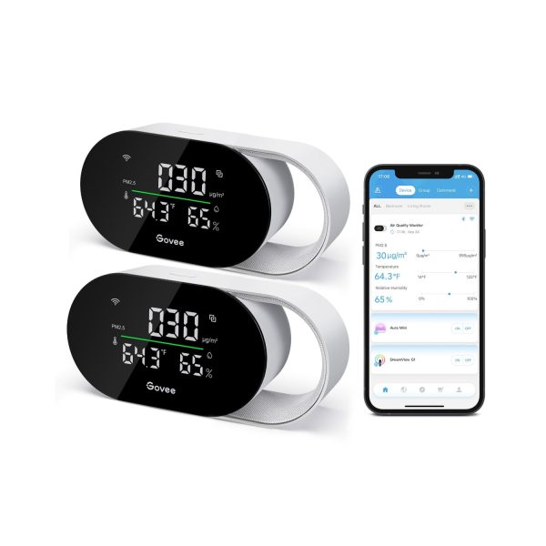Govee Smart Air Quality Monitor - 2-Pack