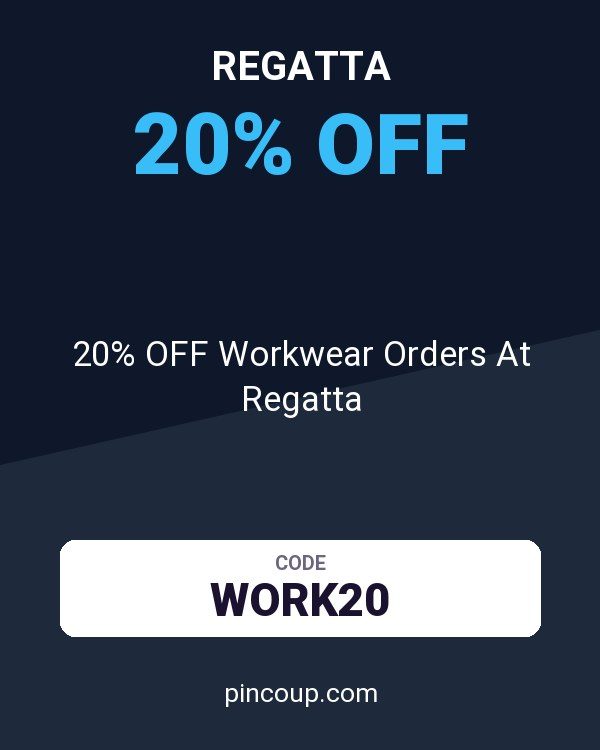20% OFF Workwear Orders At Regatta