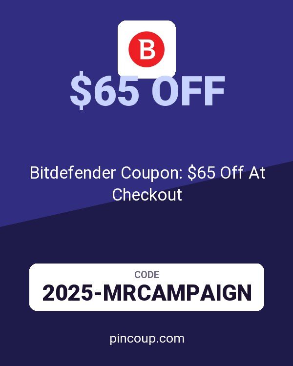 Bitdefender Coupon: $65 Off At Checkout