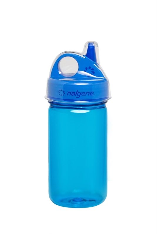 12oz Kids Grip-N-Gulp Sustain Water Bottle (Bottle Color: Blue) at Nalgene
