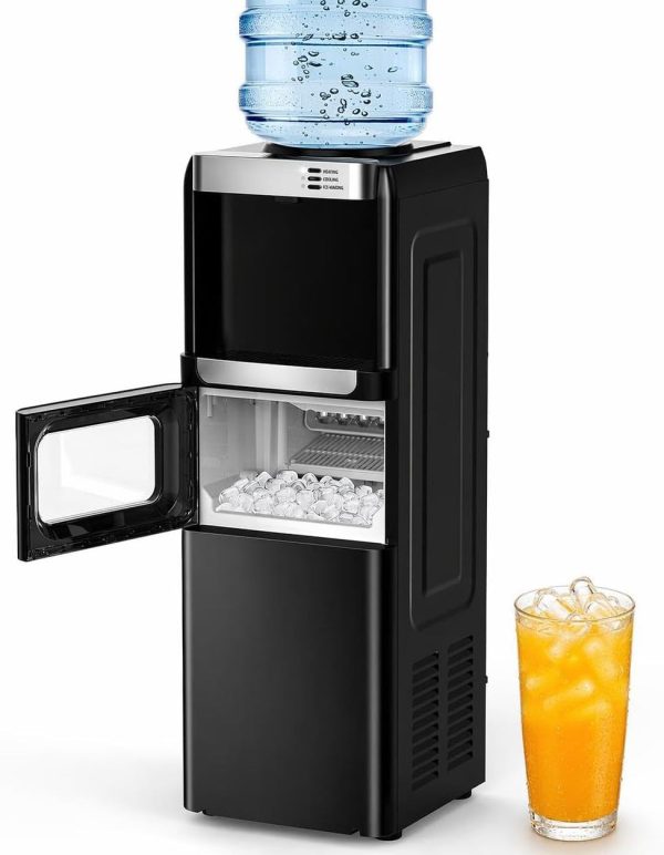 COWSAR 3-in-1 Water Cooler & Ice Maker – Hot & Cold Water Dispenser, 33 Lbs/Day Ice Maker at Kismile