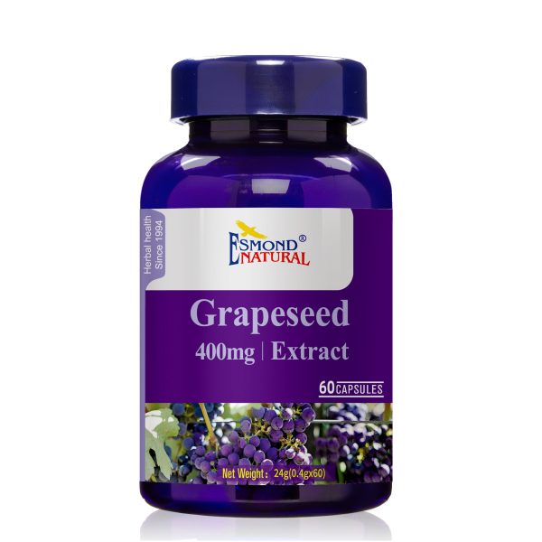 Grapeseed Extract (Helps Maintain Antioxidant Health), USA, FDA, GMP, NPAC-400mg, 60 Capsules at Esmond Natural