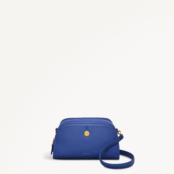 Yves Blue Small Ziptop Cross Body Bag Bathurst Mews SS25 Radley London
