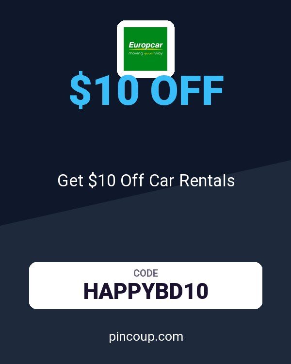 Europcar (US & Canada) coupon: Get $10 Off Car Rentals