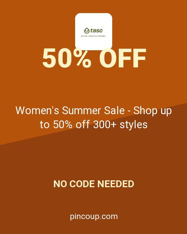 tasc Performance coupon: Women's Summer Sale - Shop up to 50% off 300+ styles