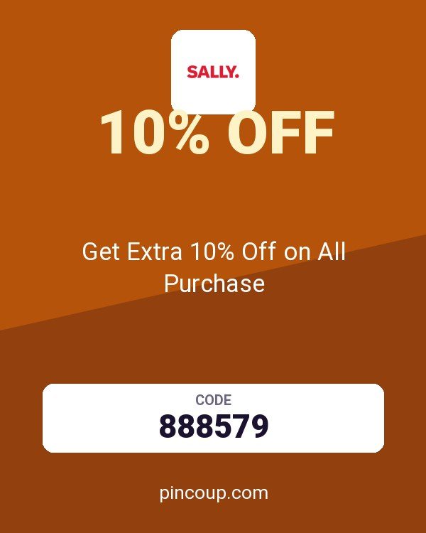 Sally Beauty coupon: Get Extra 10% Off on All Purchase
