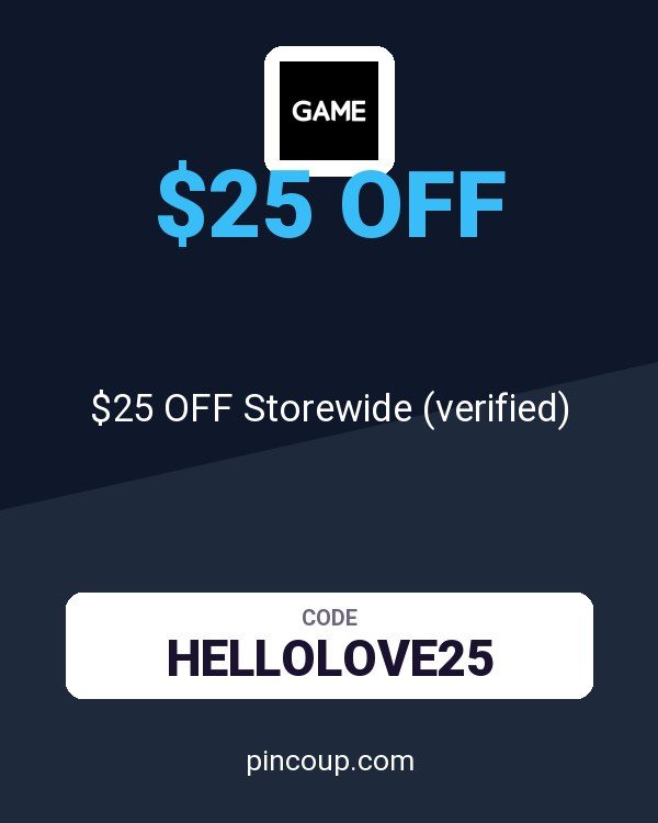 GAME coupon: $25 OFF Storewide (verified)