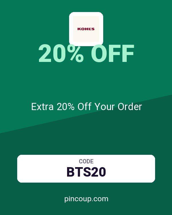 Kohl's coupon: Extra 20% Off Your Order