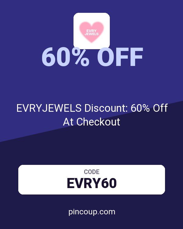 EVRYJEWELS Discount: 60% Off At Checkout