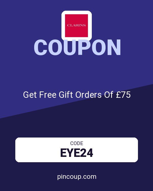 Clarins coupon: Get Free Gift Orders Of £75