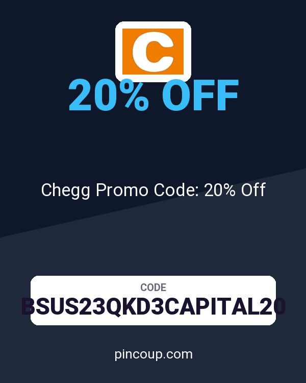 Chegg Promo Code: 20% Off