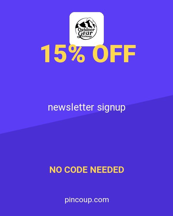 Outdoor Gear Exchange coupon: newsletter signup