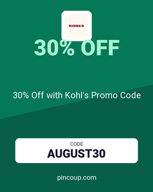 30% Off with Kohl's Promo Code