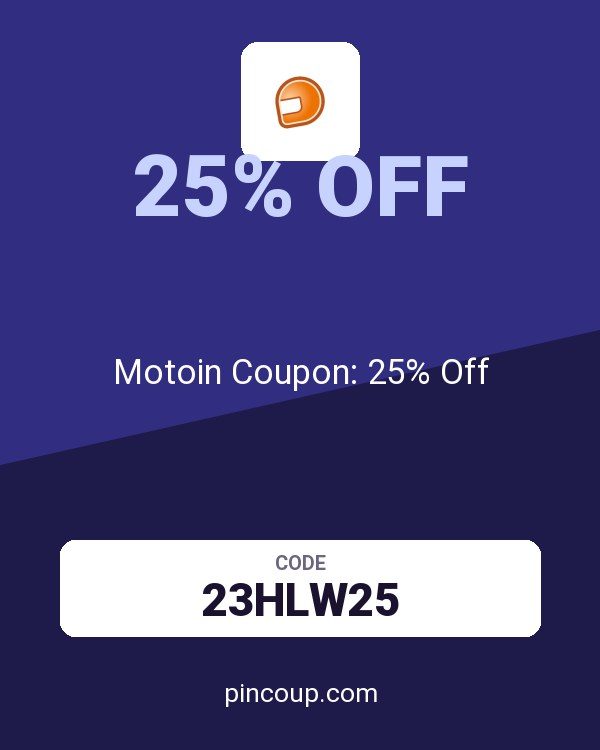Motoin FR: Motoin Coupon: 25% Off