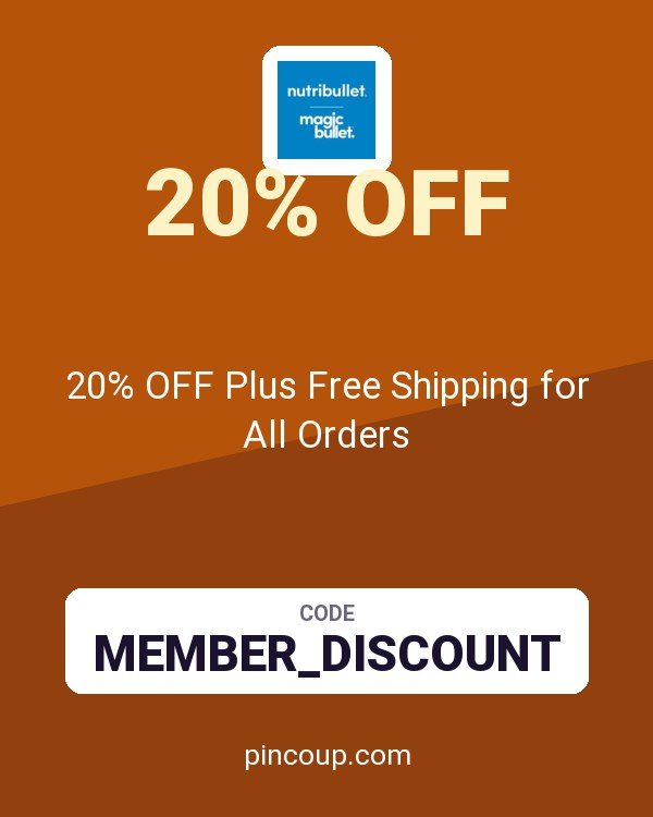 Nutribullet coupon: 20% OFF Plus Free Shipping for All Orders