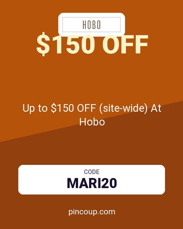 HOBO Bags coupon: Up to $150 OFF (site-wide) At Hobo
