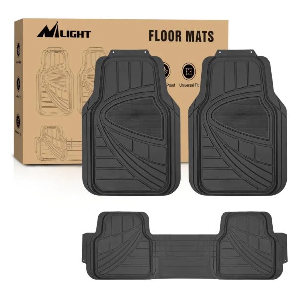 Universal Fit PVC Floor Mats 3 Packs at Nilight Led Light