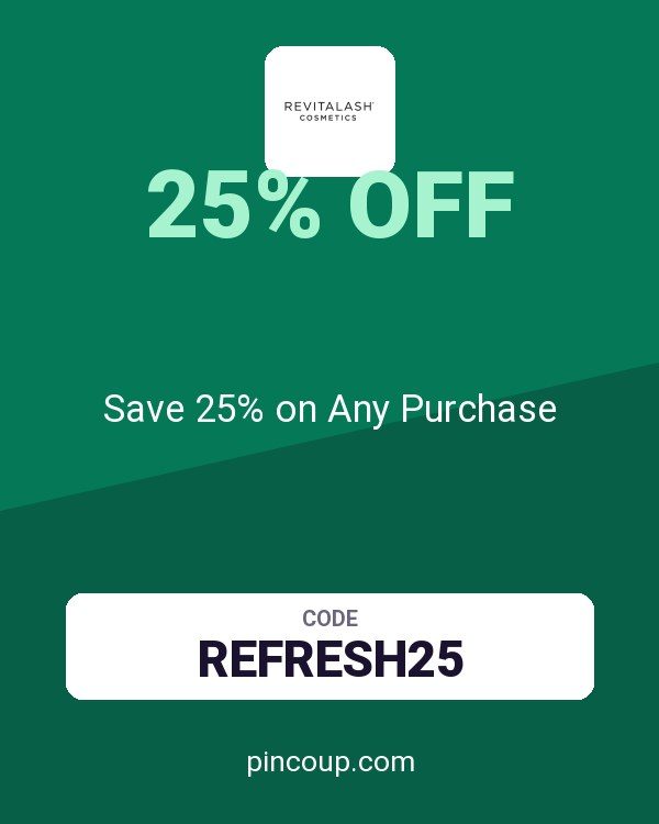 RevitaLash Cosmetics coupon: Save 25% on Any Purchase