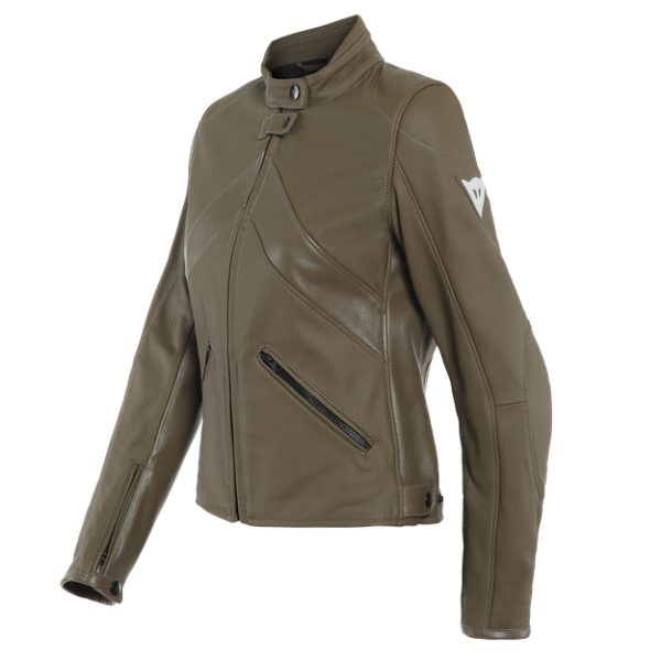 Dainese - Santa Monica Lady Leather Jacket Perf. - Jackets - Unisex - Light-brown - 38