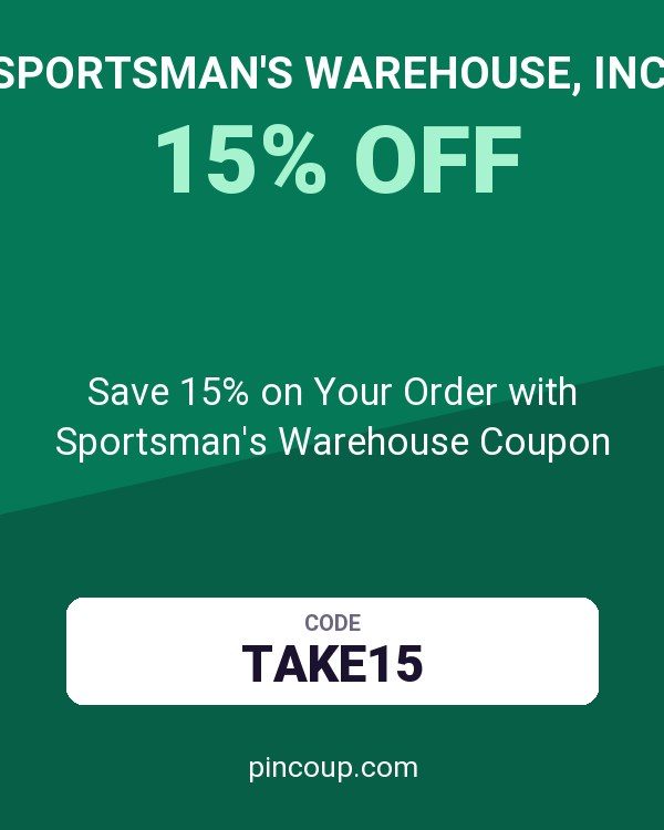 Sportsman's Warehouse, Inc.: Save 15% on Your Order with Sportsman's Warehouse Coupon