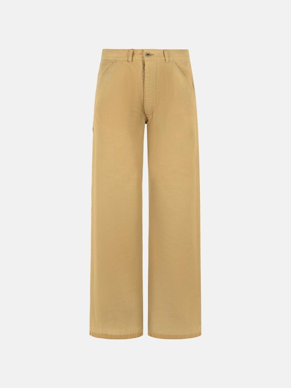 MAISON MARGIELA Beige Cotton Jeans at VALICO
