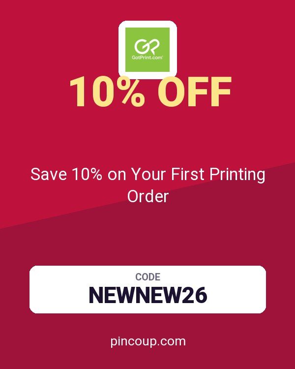GotPrint coupon: Save 10% on Your First Printing Order