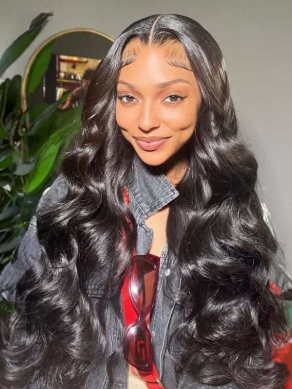 [From 18"] FULL LACE Body Wave Transparent Lace Human Hair Wig Preplucked with Baby Hair at UNice