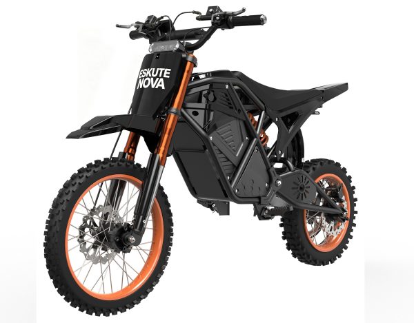 ESKUTE NOVA Electric motor cycles - Orange / Bike with Helmet（3500W，48V23Ah） at Eskute Ebikes