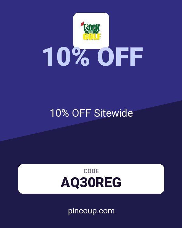 Rock Bottom Golf coupon: 10% OFF Sitewide