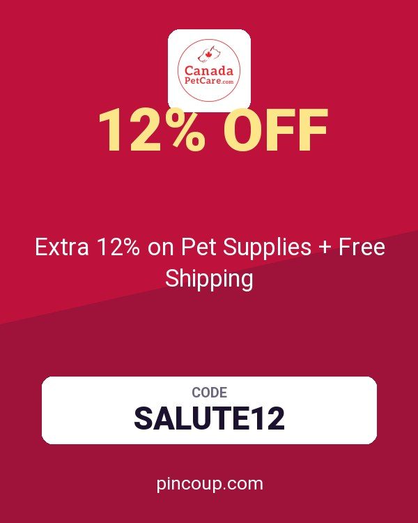 Canada Pet Care coupon: Extra 12% on Pet Supplies + Free Shipping