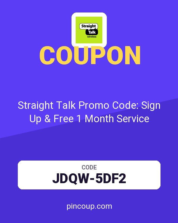 Straight Talk Promo Code: Sign Up & Free 1 Month Service